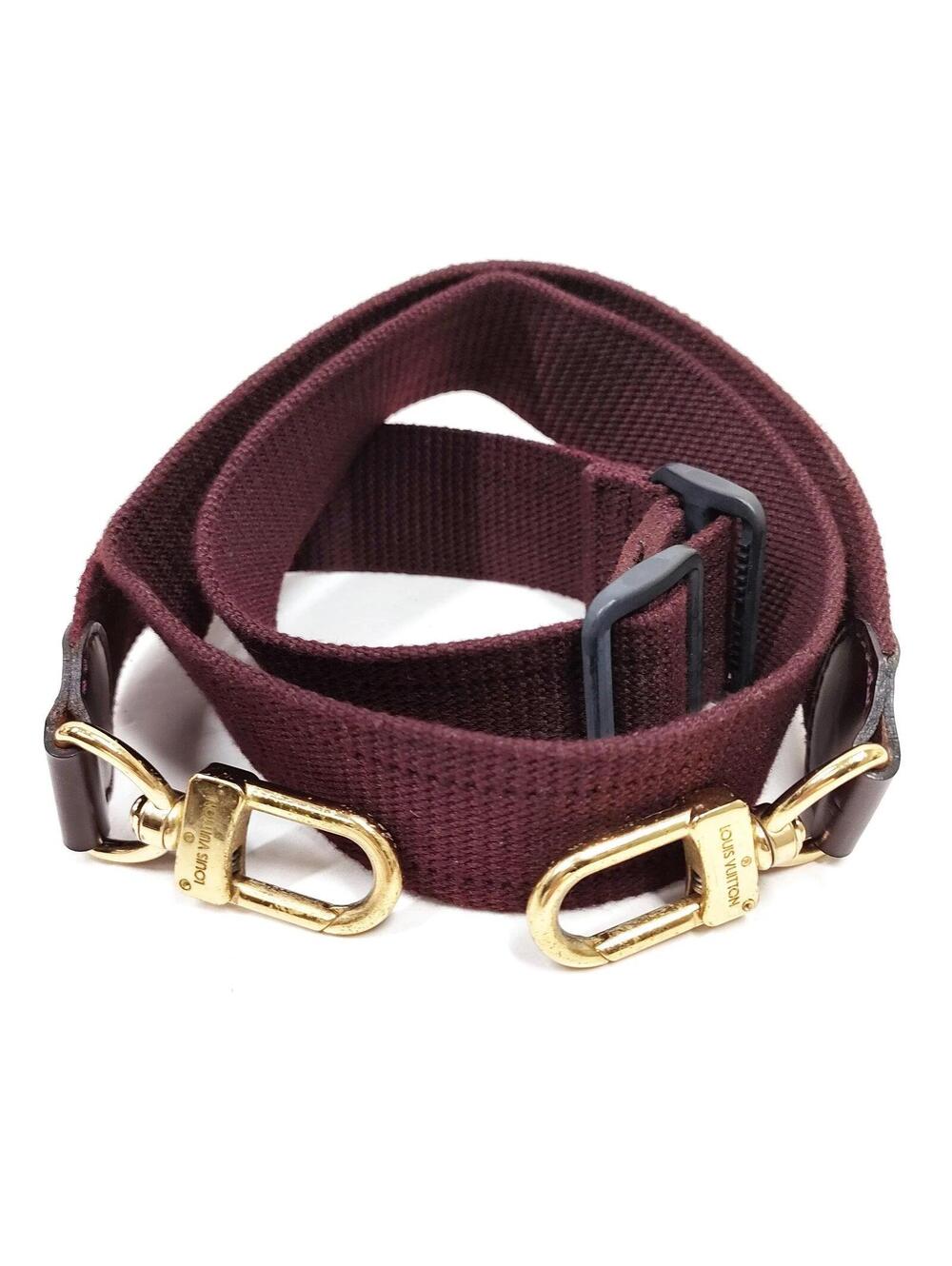 $600 Louis Vuitton LV Shoulder Strap Bordeaux Fabric